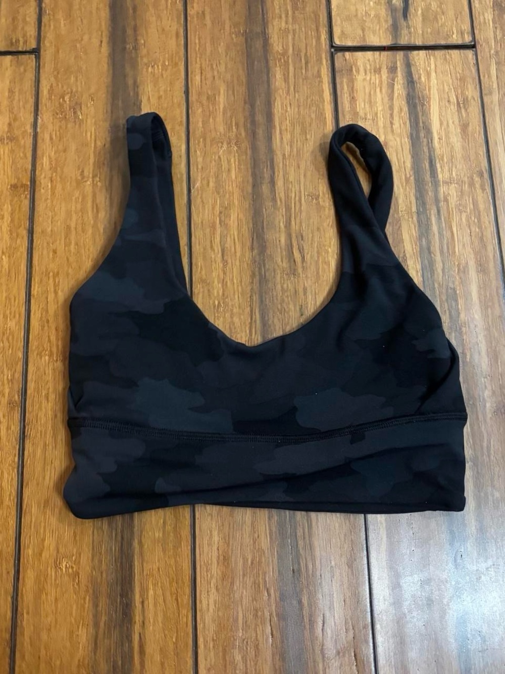 Lululemon black camo sports bra